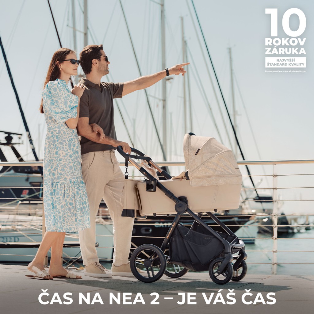 KINDERKRAFT Kočárek kombinovaný Nea 2 2v1 Dune Whisper Bizuu